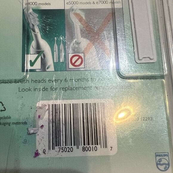 PHILIPS SONICARE A SERIES STANDARD REPLACEMENT NWT 2 BRUSH HEADS - Picture 4 of 6